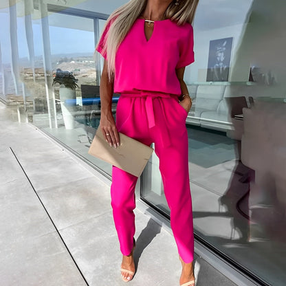 Dam Jumpsuit Modern Design Hög Kvalitet Figurnära Silhuett-3