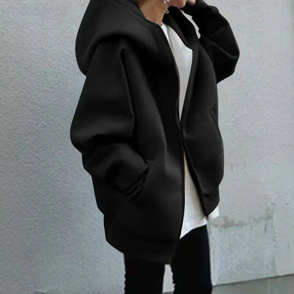 Variant image for Dam Hoodie Avslappnad Fleece Unik Design-11