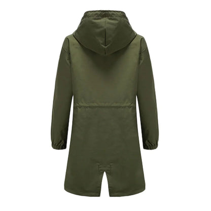 Vattentålig Dam Kappa i Lätt Tyg – Elegant Design för Alla Tillfällen, Finns i Flera Färger, Normal Passform 5