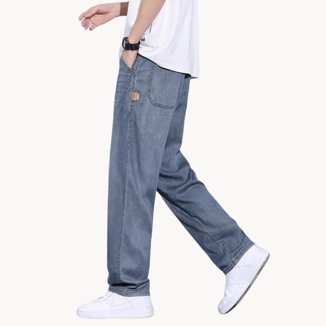 Herr Jeans Raka Snitt Stretch Denim-4
