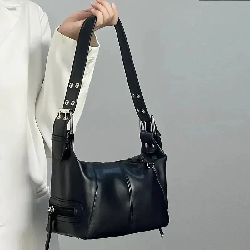 Dam Axelväska Multi-Pocket Syntetiskt Läder för Vardagsbruk 6