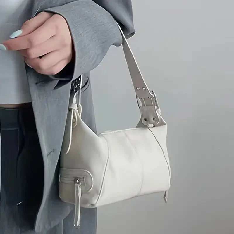 Dam Axelväska Multi-Pocket Syntetiskt Läder för Vardagsbruk 5