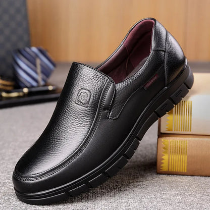 Herr Fritidsskor Loafers Äkta Läder Andningsbar Design 7
