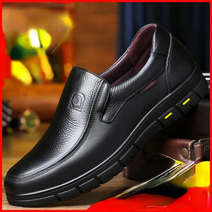 Herr Fritidsskor Loafers Äkta Läder Andningsbar Design 2