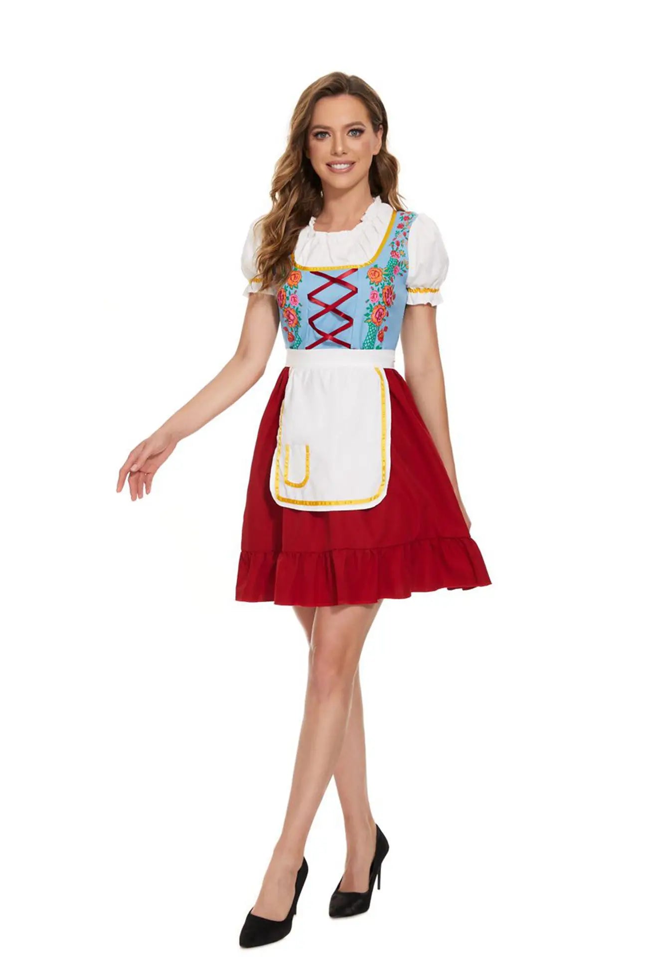 Kvinnors Oktoberfestdräkt Traditionell Bayersk Stil Polyester 8