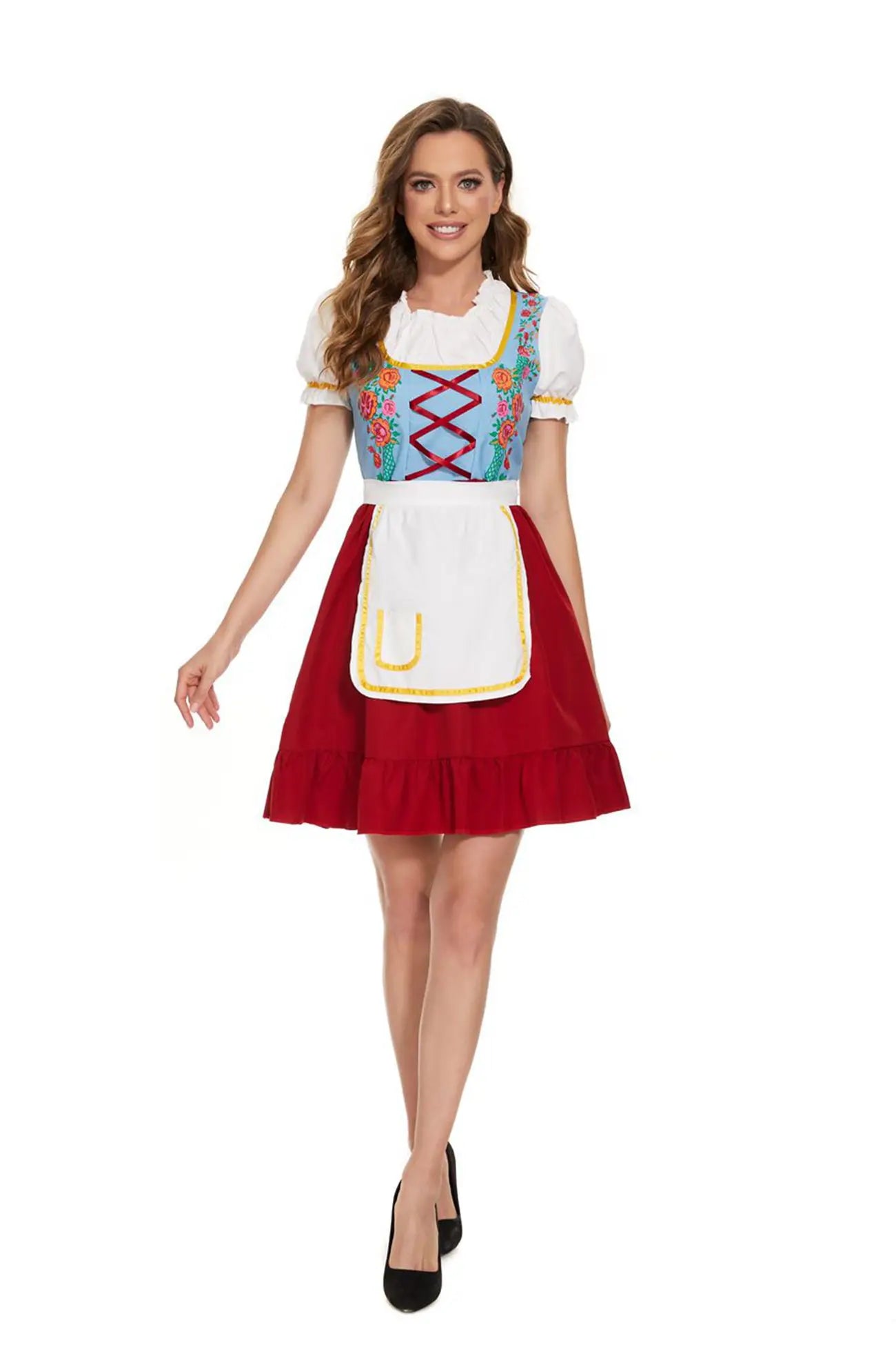 Kvinnors Oktoberfestdräkt Traditionell Bayersk Stil Polyester 4