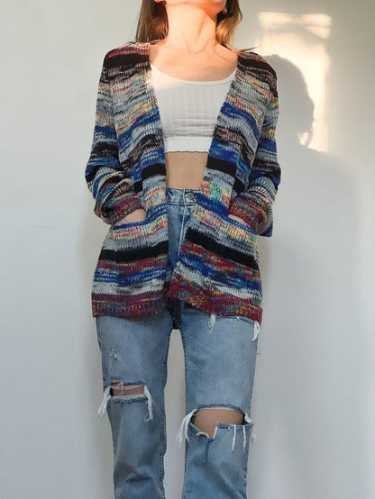 Kvinnors Cardigan Öppen Front 100% Akryl med Fickor-2