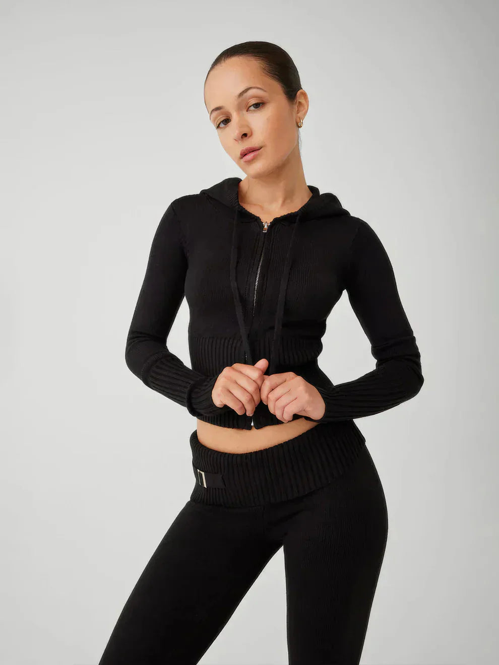 Variant image for Dam Loungewear Set Tvådelat Mjuk Polyester Cardigan och Byxor-4