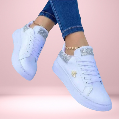 Dam Sneakers Sportig Design Mesh Komfortabla Skor-4