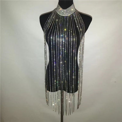 Variant image for Kvinnors Kroppsmycken Elegant Koppar Rhinestone-2