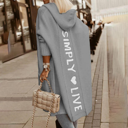 Dam Cardigan Enkel Elegans Mjuk Material-4