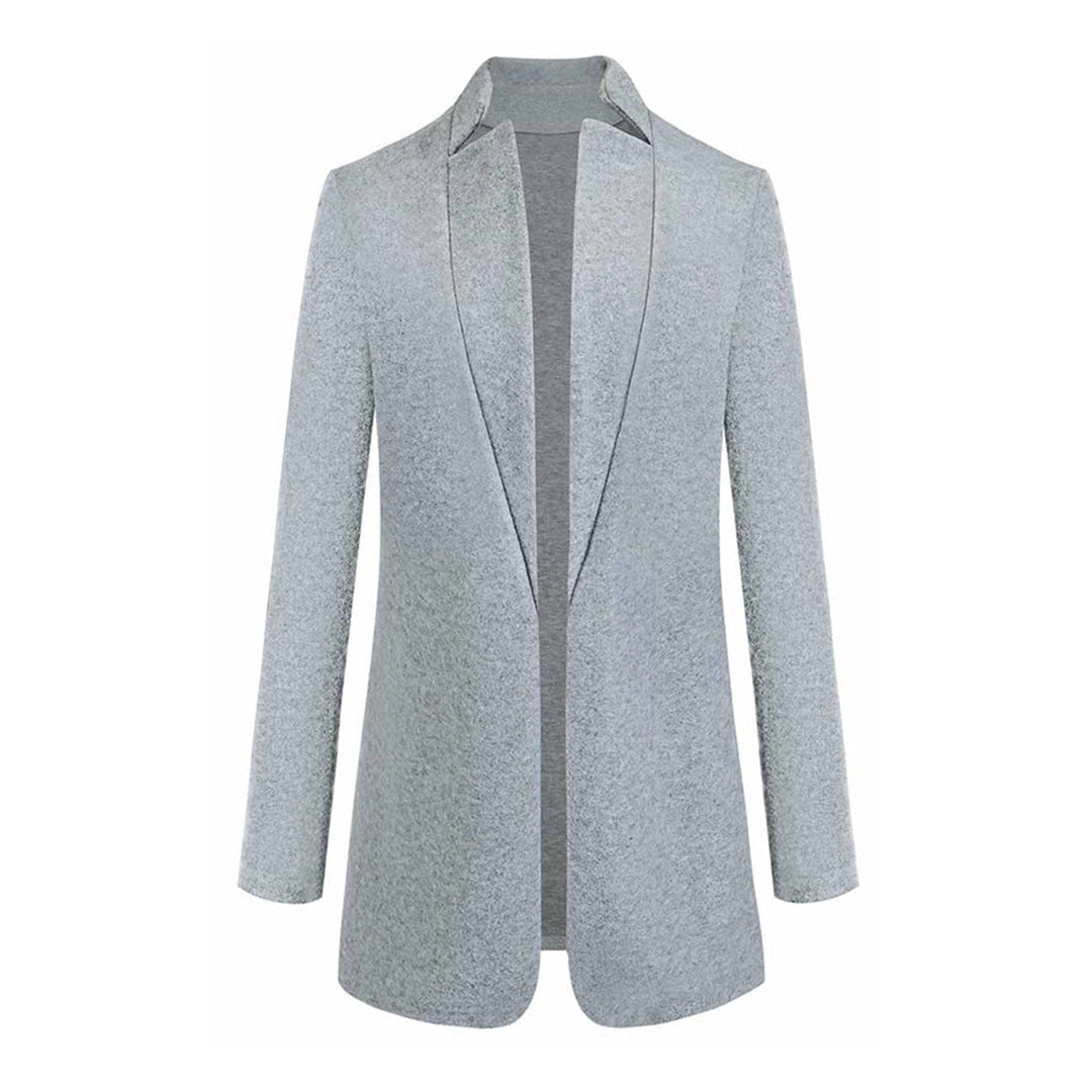 Damjacka Höstmode Elegant Design Högkvalitativt Tyg-2