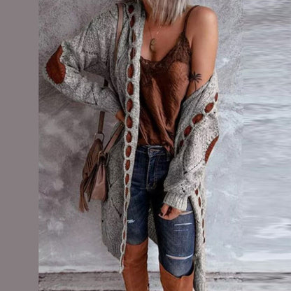 Variant image for Kvinnors Cardigan Modern Stickad Varmt Material-19