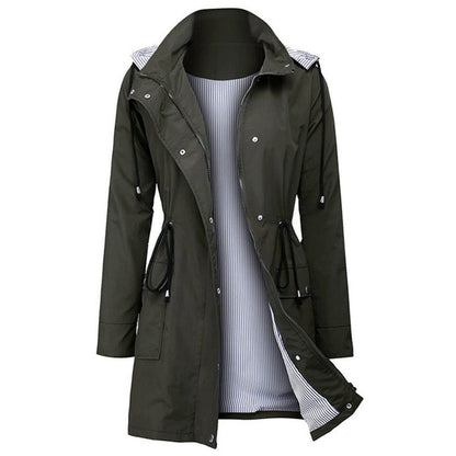 Lång Vinterrock Dam Modern Polyester 4