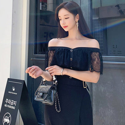 Kvinnors Glittrig Miniklänning Transparent Drapering Polyester-5