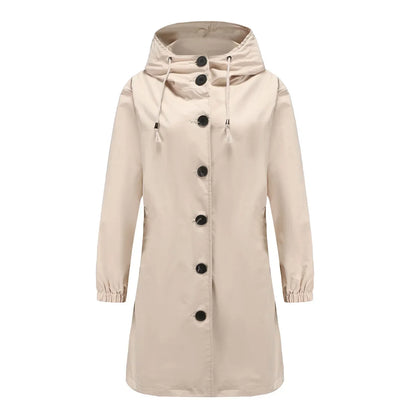 Variant image for Dam Trenchcoat Vattenavvisande Klassisk Stil Långt Tyg-3