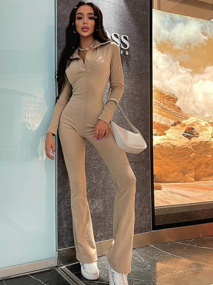 Dam Jumpsuit Elegant Mjuk Polyester 3