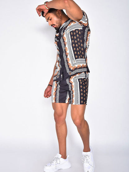 Variant image for Herrskjorta Barock Vintage Stil Bomull Polyester-7