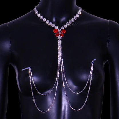 Variant image for Kvinnors Kroppsmycken Rund Zinklegation med Strass-9
