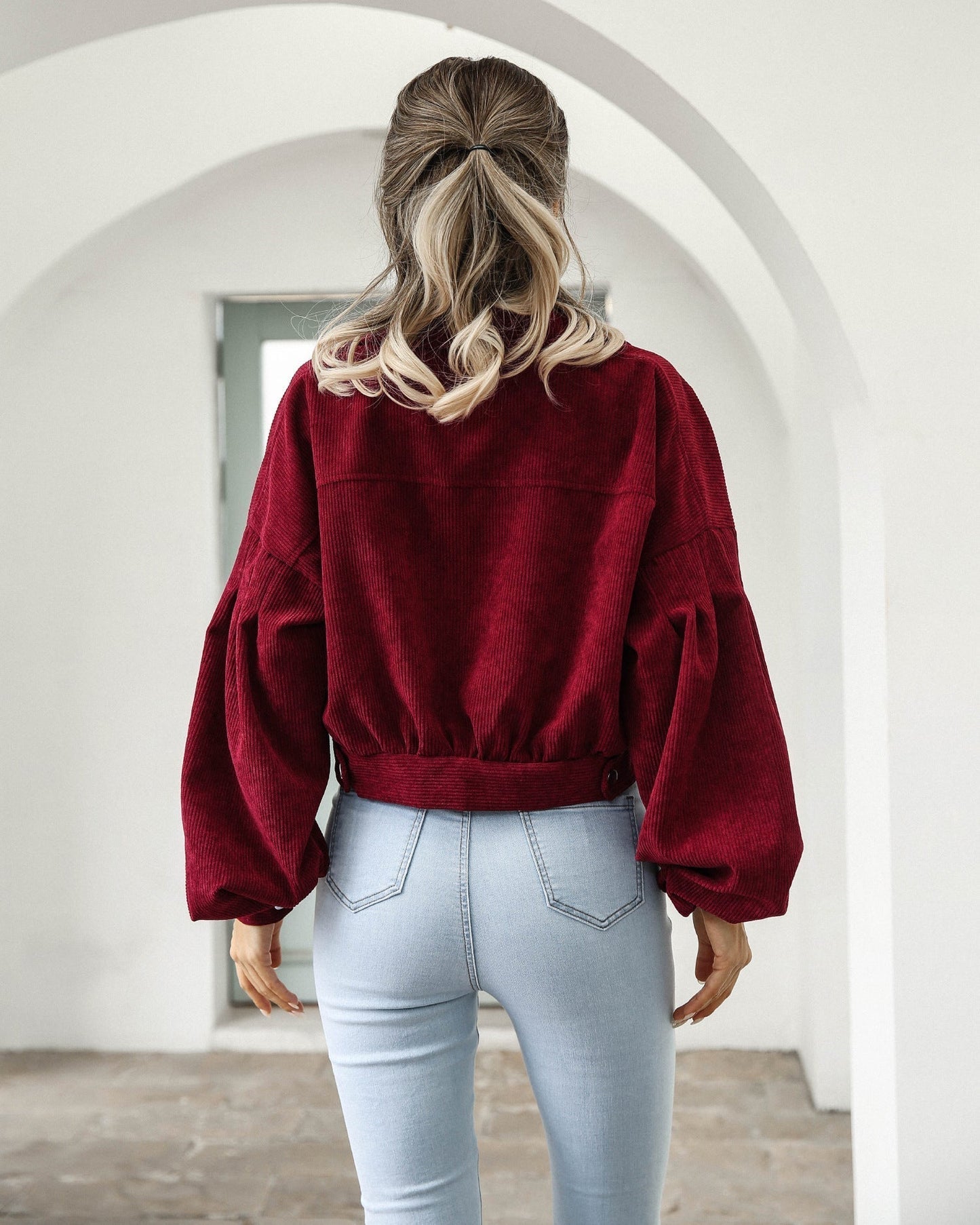 Damjacka Bomberstil Elegant Polyester-5