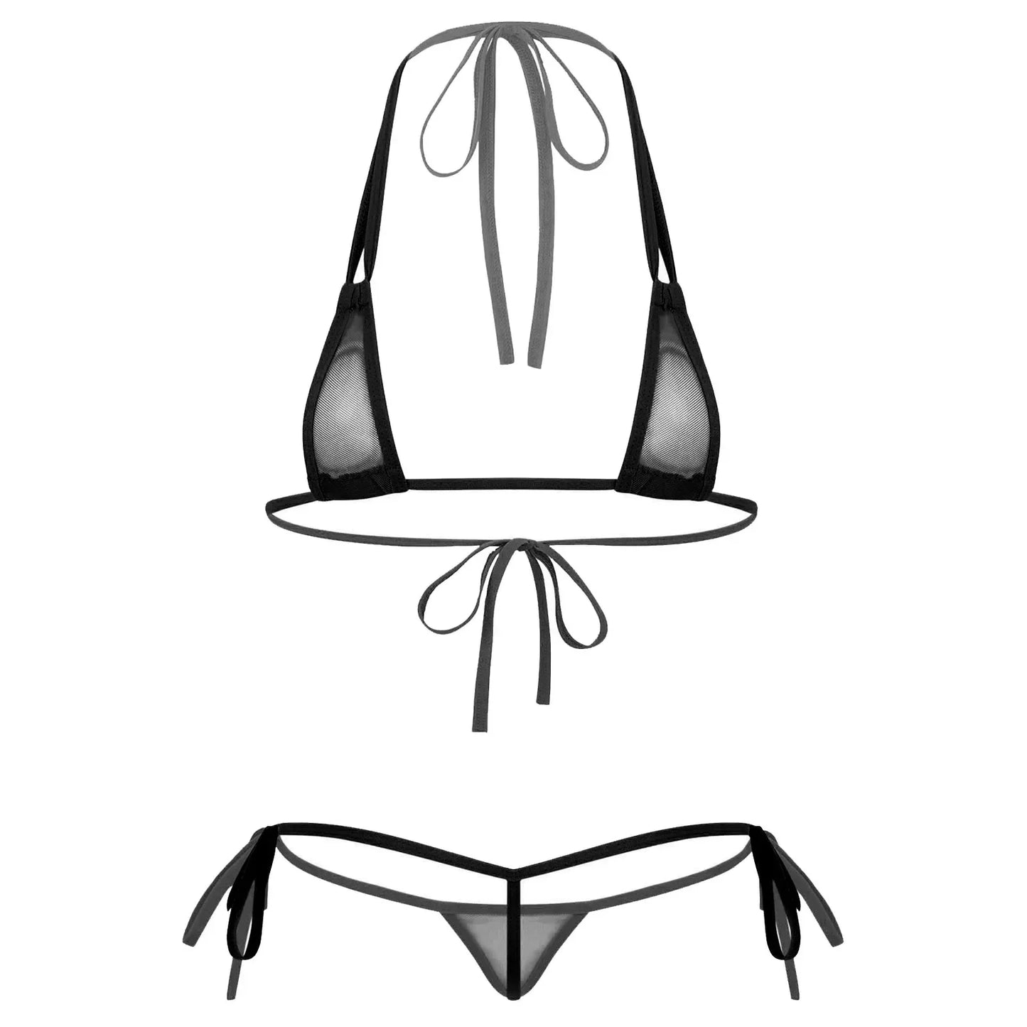 Dam Bikiniuppsättning Polyester Spandex-6