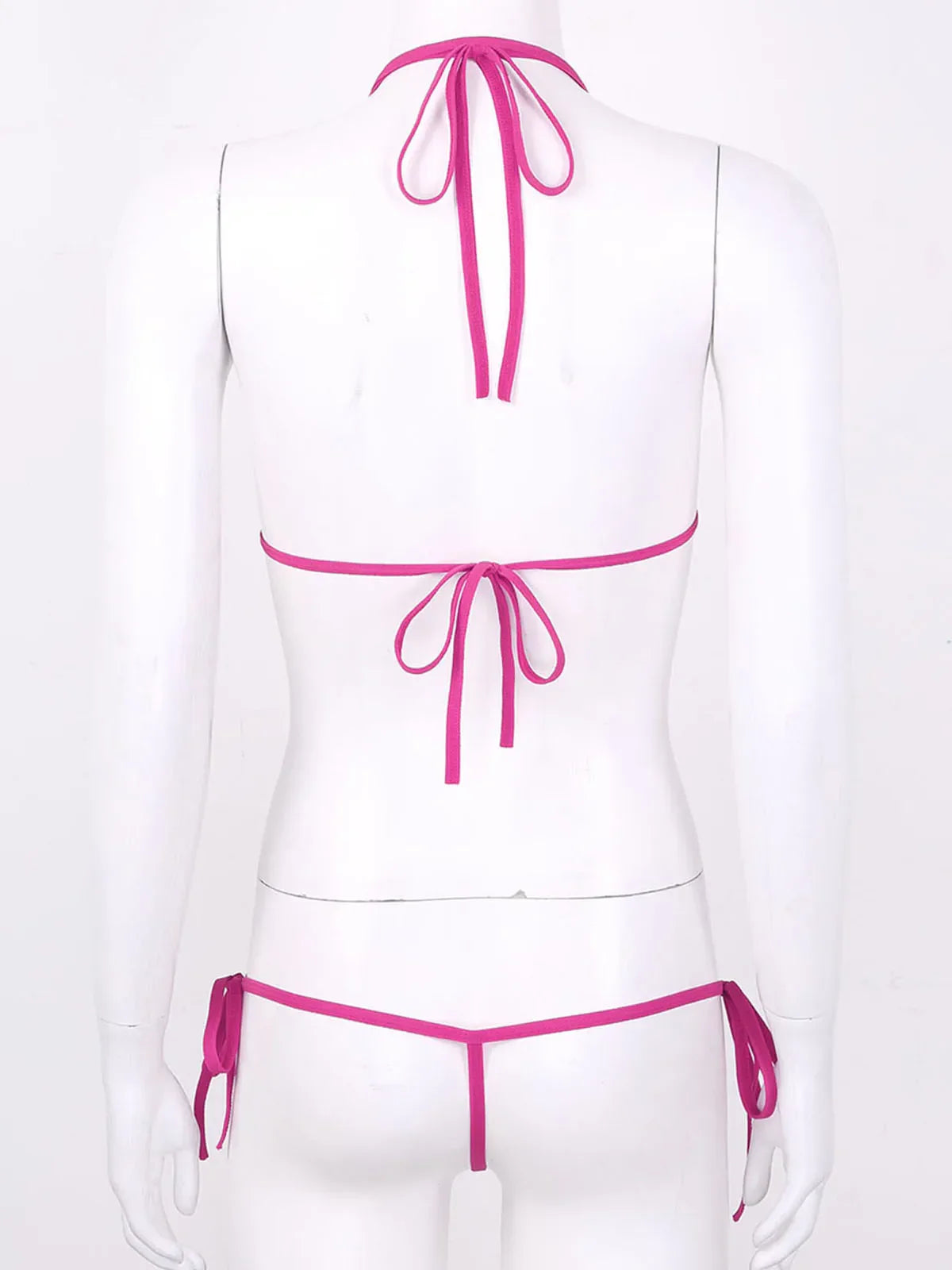 Dam Bikiniuppsättning Polyester Spandex-2