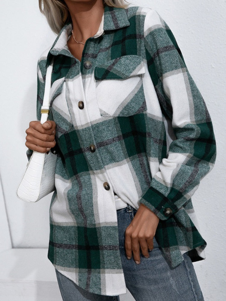 Variant image for Dam Fleece Skjorta Långärmad Mjuk Komfortabel-1