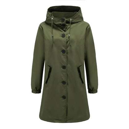 Variant image for Dam Trenchcoat Vattenavvisande Klassisk Stil Långt Tyg-5