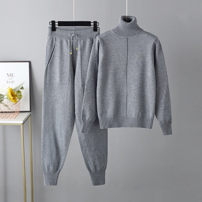 Variant image for Dam Byxor Jogger Stil Med Resår I Midjan Viskos Snygga Byxor-2
