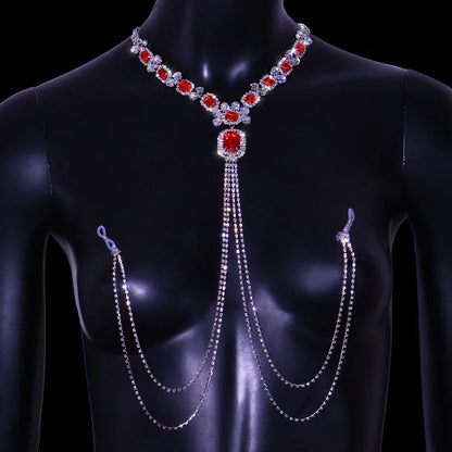 Variant image for Kvinnors Kroppsmycken Rund Zinklegation med Strass-8