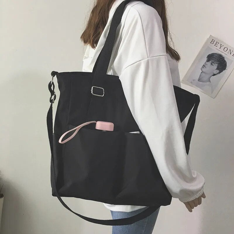 Kvinnors Vattentät Crossbody Väska Rymlig Oxford med Dragkedja 2
