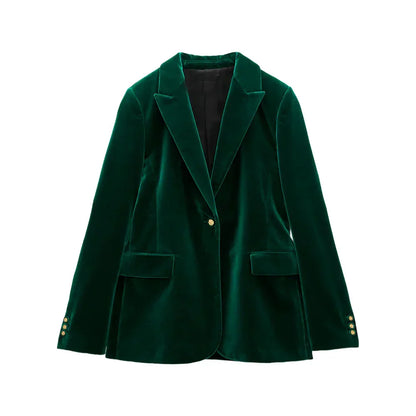 Dam Blazer Elegant Polyester för Formella Tillfällen 1