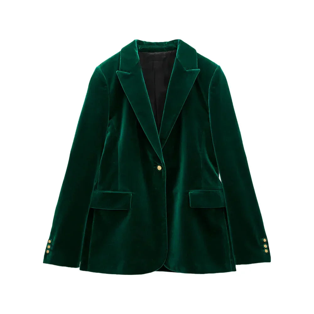 Dam Blazer Elegant Polyester för Formella Tillfällen 6