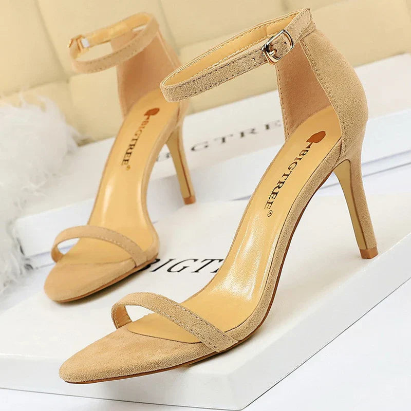 Variant image for Dam Sandaler Hög Klack PU Material Fyrkantig Klack-71