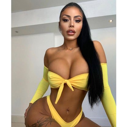 Dam Bikini Set Axelfri Polyester Spandex-2