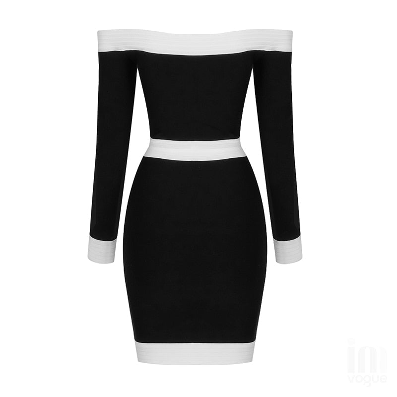 Kvinnors Axelfri Klänning Elegant Polyester 6