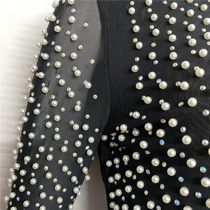 Dam Skördetopp Monokrom Polyester Spandex-5