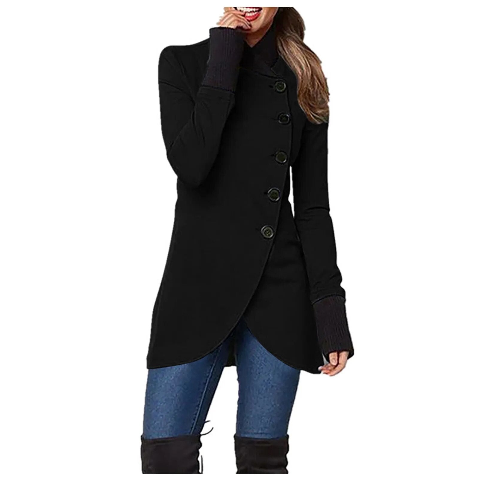 Damjacka Modern Design Mjuk Bomull Återvunnen Polyester 5