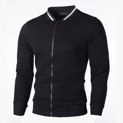 Svart Dunväst Herr Slim Fit med Rutigt Mönster – 100% Polyester, Mångsidig och Sportig Design 8