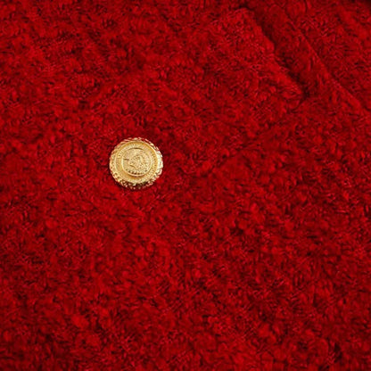 Damer Rock Set Dubbla Blazer Polyester Minikjol-3