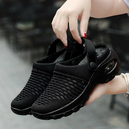 Herr Sandaler i Nätmaterial med Spänne – Andningsbara, Medelhög Sula för Komfort och Stil 9