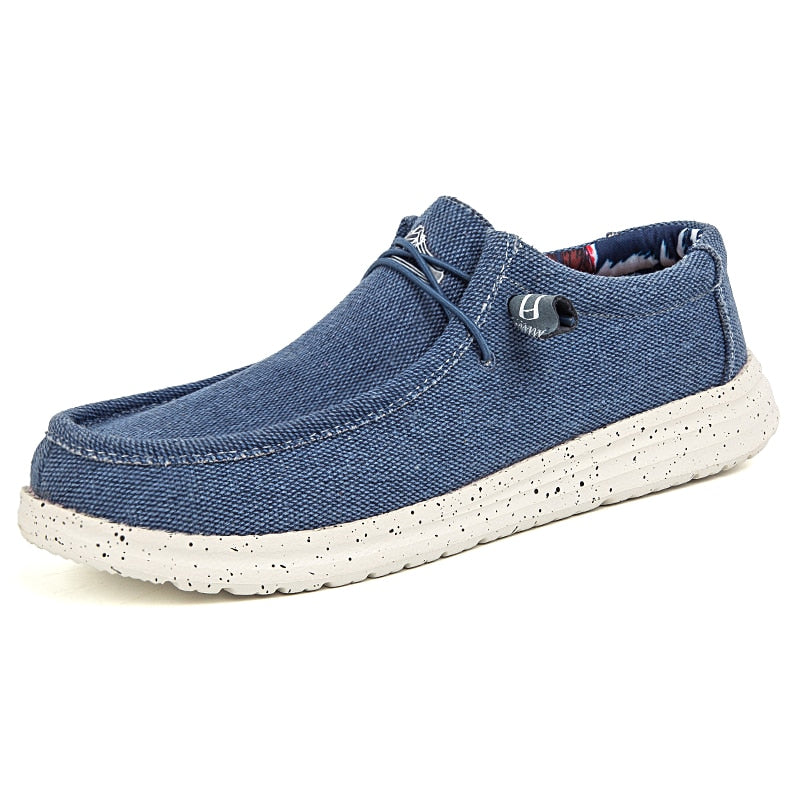 Herr Loafers Canvas Avslappnad Stil Gummisula 13