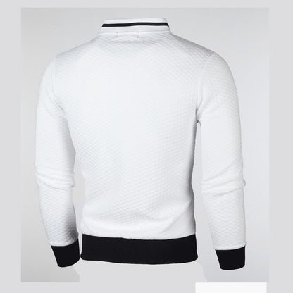 Svart Dunväst Herr Slim Fit med Rutigt Mönster – 100% Polyester, Mångsidig och Sportig Design 4