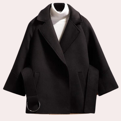 Variant image for Damen-Jacke, maßgeschneidert, mit Gürtel, luxuriös, warmer Stoff-11