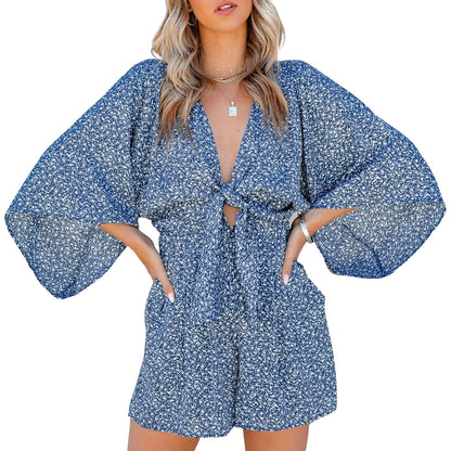 Dam PlaySuit Avslappnad Polyester med Slinga-6