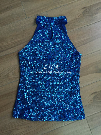 Variant image for Dam Topp Glitterdesign Kort Polyester-7