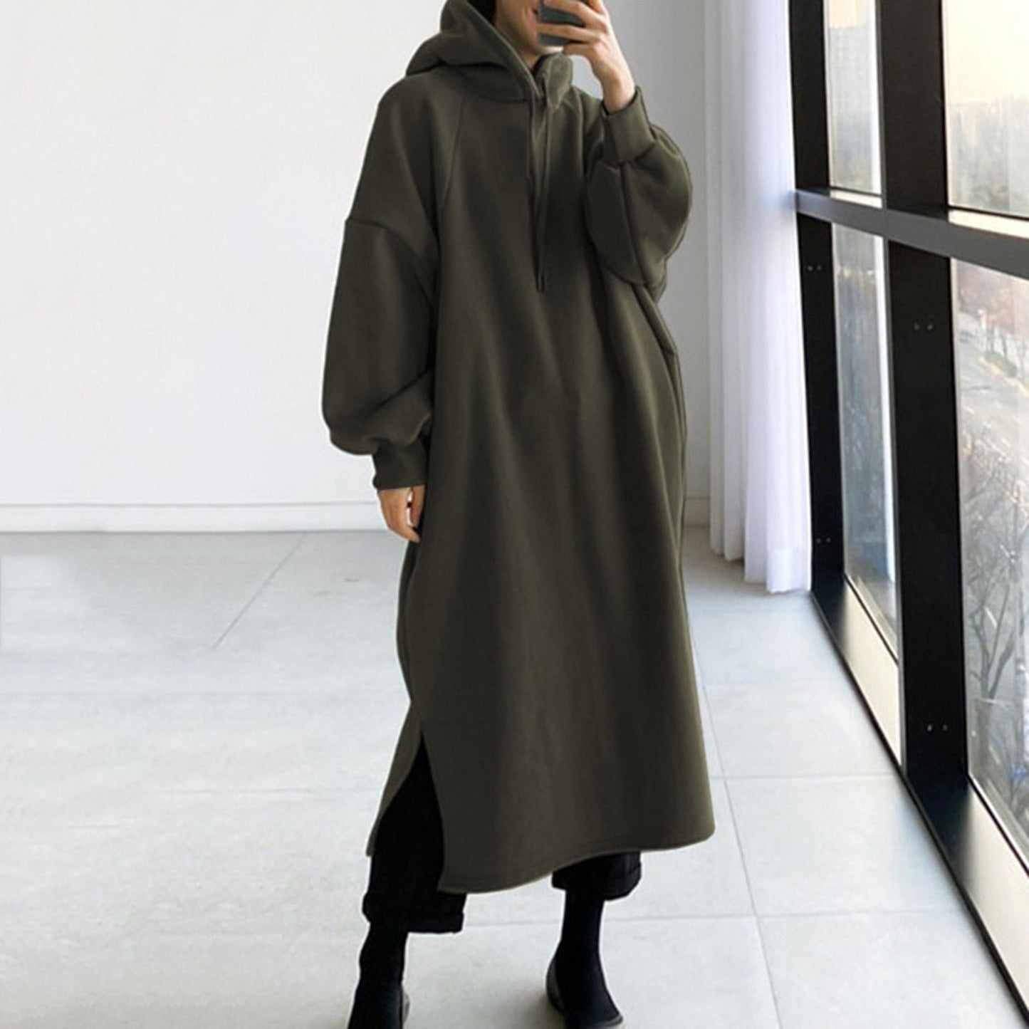 Hoodie Herr Långärmad Casual Bomull 4