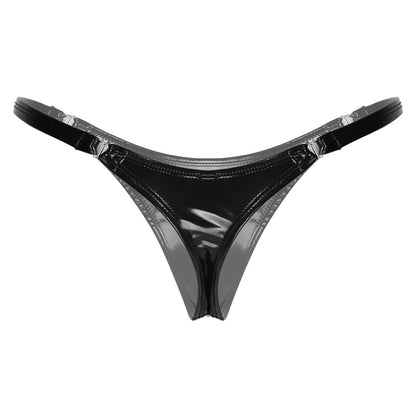 Dam Stringtanga Öppen Design Nylon-4