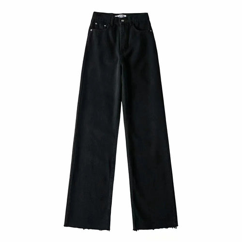 Dam Jeans Hög Midja Mjuk Bomull 1