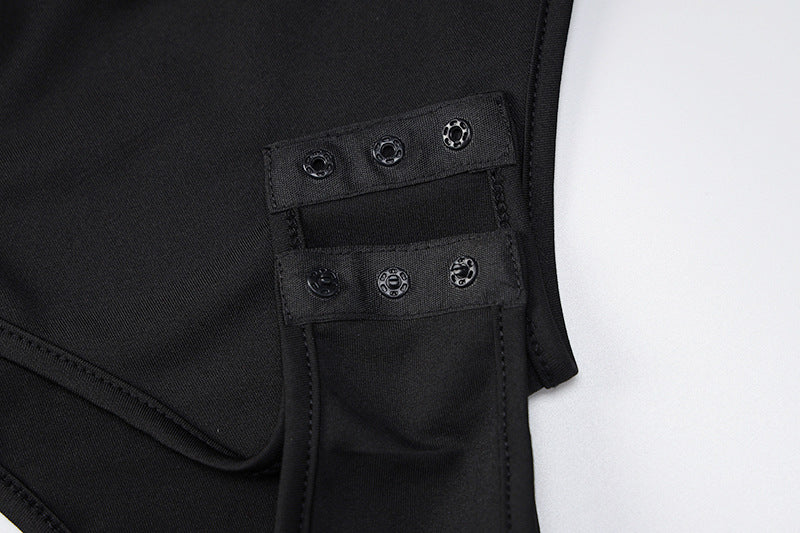 Dam Bodysuit V-ringning Långa Ärmar Polyester 6